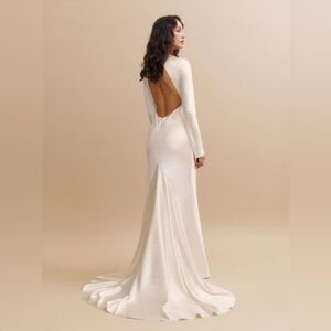 Reformation BRAND NEW PERFECT CONDITION Adwen silk ivory wedding dress gown
